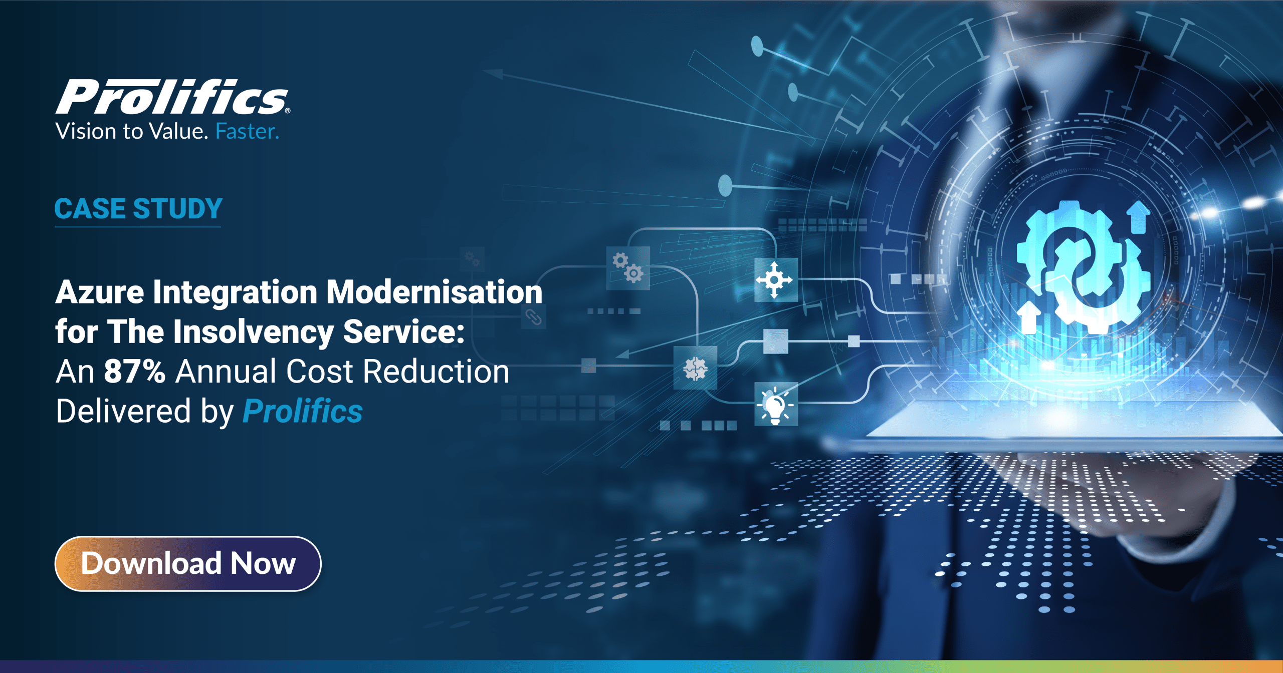 Azure Integration Modernisation for The Insolvency Service: An 87% Annual Cost Reduction Delivered by Prolifics