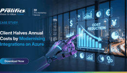 Legacy integration modernisation on Azure showing cloud migration, improved scalability, and up to 87% IT cost reduction